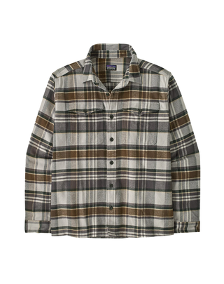 CAMICIA UOMO IN FLANELLA - GRIGIO MARRONE VERDE 42401 BZGY PATAGONIA 