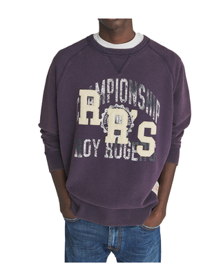 FELPA UOMO GIROCOLLO CHAMPIONSHIP - VIOLET CREW NECK ATLETIC CLUB VIOLET ROY ROGERS 