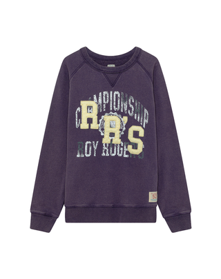 FELPA UOMO GIROCOLLO CHAMPIONSHIP - VIOLET CREW NECK ATLETIC CLUB VIOLET ROY ROGERS 