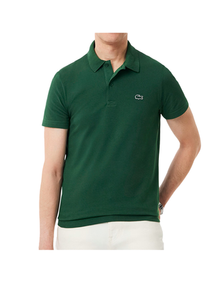 POLO UOMO IN MISTO COTONE REGULAR FIT - VERDE DH5522 132 LACOSTE 