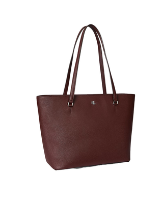 BORSA IN VERA PELLE " KARLY " - DARK GARNET 431924351 026 RALPH LAUREN 