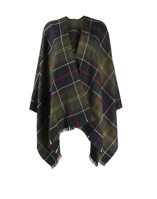 MANTELLA DONNA STAFFIN TARTAN SERAPE - VERDE LSC0184 TN11 BARBOUR 