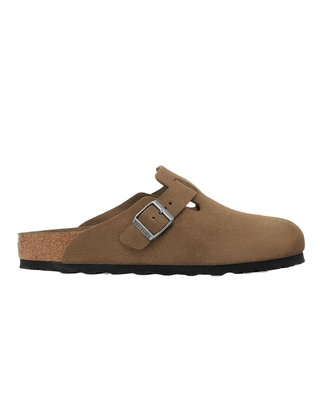BOSTON IN PELLE SCAMOSCIATA CON PLANTARE MORBIDO - DARK TEA 1030861-S DARK TEA BIRKENSTOCK 