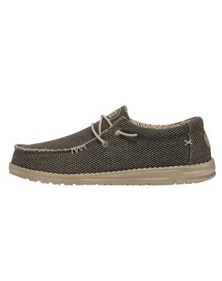 SCARPE UOMO IN TESSUTO " WALLY BRAIDED " - ARMY