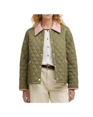 GIUBBINO TRAPUNTATO DONNA LIDDESDALE - VERDE OLIVA LQU1851 GN14 BARBOUR 