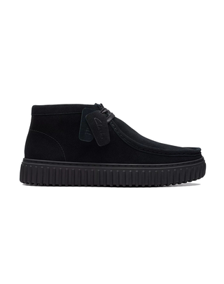 SCARPE UOMO " TORHILL HI " - BLACK SUEDE 2617 3664 CLARKS 