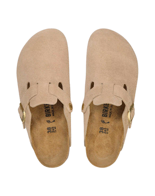 SABOT IN PELLE SCAMOSCIATA BOSTON - SANDCASTLE 1030883-S SANDCASTLE BIRKENSTOCK 