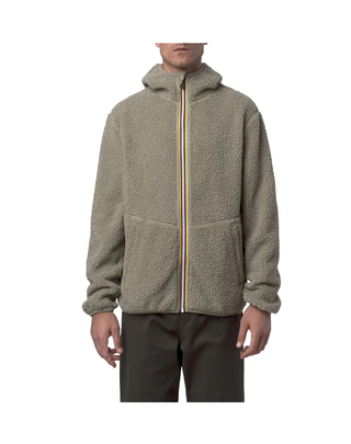 GIUBBINO UOMO JACK SHERPA POLAR REVERSIBILE - GREEN OAK K3132NW B35 K-WAY 