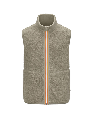 GILET UOMO YANNICK SHERPA POLAR DOUBLE - VERDE CHIARO K3132QW B35 K-WAY 