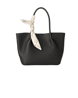 MINI SHOPPER IN SIMIL PELLE CON FOULARD - NERO B801EU MA001 MANILA GRACE 