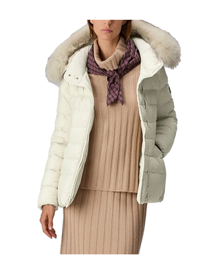 PIUMINO DONNA CORTO "TURMALET ML 06" - PANNA PED5457 983 PEUTEREY 