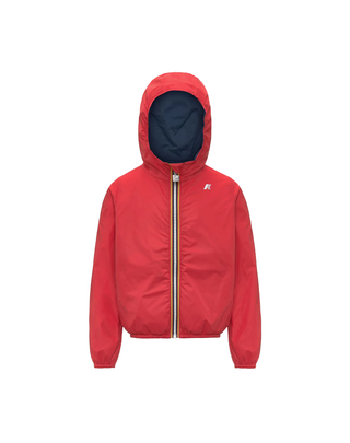 GIUBBINO JAKE PLUS.2 REVERSIBLE 10-14 ANNI BLUE INSIGNIA-RED POPPY K61314W- C0N K-WAY 