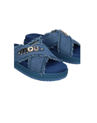 SANDALO " CRISS-CROSS" DENIM