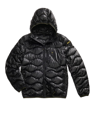 PIUMINO UOMO AD ONDE "WAVE" - NERO 25WBLUC03074 999 BLAUER 