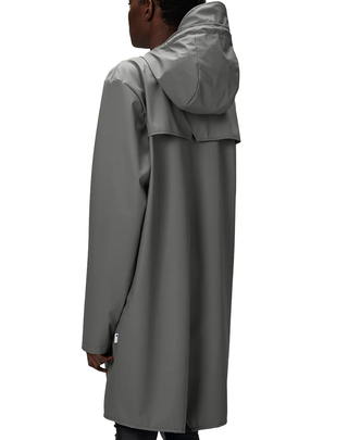 IMPERMEABILE UNISEX "LONG JACKET " - GRIGIO RA12020 GRY RAINS 