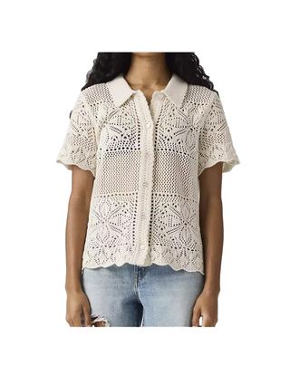 CAMICIA DONNA MANICA CORTA IN MAGLIA - LATTE 005A9-0002 U LEVI'S 
