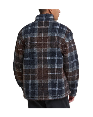 GIACCA UOMO IN SHERPA TARTAN- MARRONE/BLU MFL0187 TN38 BARBOUR 