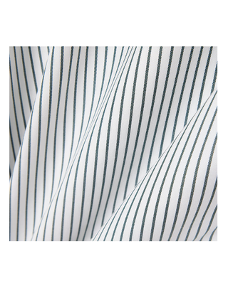 CAMICIA A RIGHE REGULAR FIT IN COTONE PINPOINT - BIANCO VERDE CH5084 324 LACOSTE 