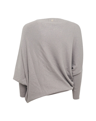 MAGLIA ASIMMETRICA IN LUREX - GRIGIO M461VX MA642 MANILA GRACE 