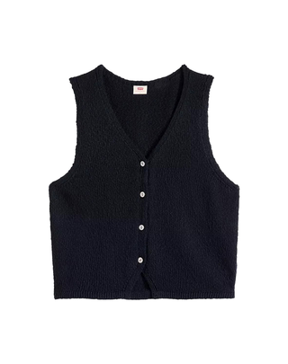 GILET DONNA MINI HELEN LAVORAZIONE  BOUCLE' - NERO 005AB-0001 U LEVI'S 