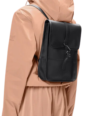 ZAINO UNISEX "BACKPACK MICRO" - BLACK GRAIN