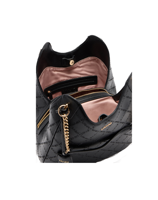 BORSA A SPALLA MOTIVO LOGO - NERO AF5054E0538 22222 LIU JO 