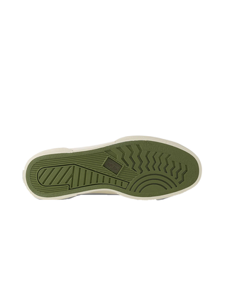 SNEAKERS "2432 WORKS LOW CUT" IN COTONE - VERDE OLIVA S51347W A39 SUPERga 