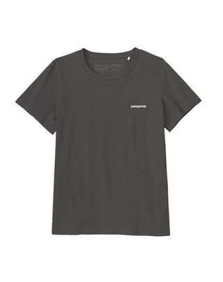 T-SHIRT UOMO " P-6 LOGO " - INK BLACK 37882 INBK PATAGONIA 