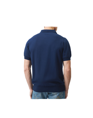 POLO UOMO IN MAGLIA DI COTONE - BLU RRU90325CS17XXXX C0048 ROY ROGERS 
