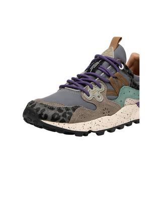 SNEAKERS DONNA "YAMANO 3" - GRIGIO/ANIMALIER 2017818-56 1B74 FLOWER MOUNTAIN 