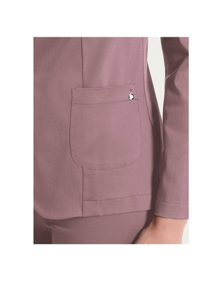BLAZER A DUE BOTTONI IN SATIN POWER - TWILIGHT MAUVE DN22GA C66 RAGNO 