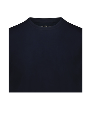 T-SHIRT UOMO IN COTONE FIAMMATO - NAVY 1201 N BL'KER 