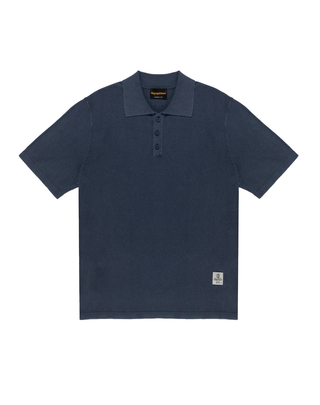 POLO UOMO IN COTONE DELAVATO " SID " - BLU M35300MA0014 F02800 REFRIGIWEAR 