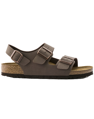 SANDALO UOMO " MILANO " IN BIRKO-FLOR NUBUCK - MOCCA 0634503 MOCCA BIRKENSTOCK 