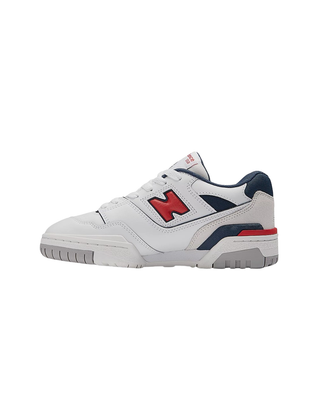 SNEAKERS BAMBINO "550"  CALZATA 28-35 - BIANCO ROSSO BLU