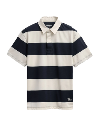 POLO UOMO MANICA CORTA CAMPBELL - WHITE NATURAL-NAVY 731383W A08 SEBAGO 