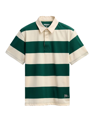 POLO UOMO MANICA CORTA CAMPBELL - WHITE NATURAL-GREEN 731383W A07 SEBAGO 