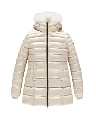 PIUMINO DONNA "LONG MEAD" CON PELLICCIA - TOFU W98118 A00152 REFRIGIWEAR 