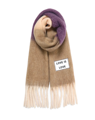 MAXI SCIARPA CON FRANGE - LOVE IS LOVE SRP 020 VERB TO DO 
