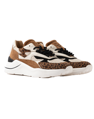 SNEAKERS DONNA " FUGA ANIMALIER " - TAUPE FUGA ANIMALIER TAUPE D.A.T.E. 