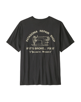 T-SHIRT UOMO " REPAIR SHOP " - INK BLACK 37844 INBK PATAGONIA 