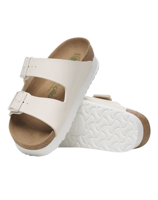 SANDALO " ARIZONA FLEX PLATFORM " IN BIRKO-FLOR / WHITE 1029127 EGGSHELL BIRKENSTOCK 
