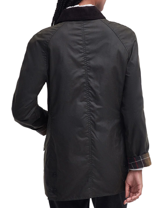 GIACCA CERATA DONNA CLASSICA " BEADNELL " OLIVE LWX0668 OL71 BARBOUR 