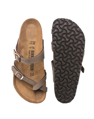 SANDALO DONNA " MAYARI " IN BIRKO-FLOR NUBUCK - MOCHA