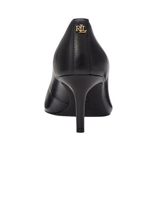 DECOLLETE' IN CUOIO NAPPA " LANETTE " - BLACK