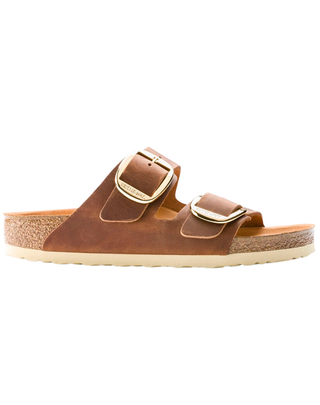 SANDALO PIANTA STRETTA "ARIZONA BIG BUCKLE" PELLE OLIATA - COGNAC 1011073 COGNAC BIRKENSTOCK 