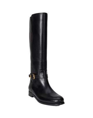 STIVALI DONNA ALTI IN VERA PELLE " BROOKE II " - NERO 802967769 001 RALPH LAUREN 