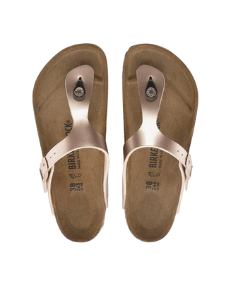 SANDALO " GIZEH " IN BIRKO-FLOR - ORO ROSA 1023943-N COPPER BIRKENSTOCK 