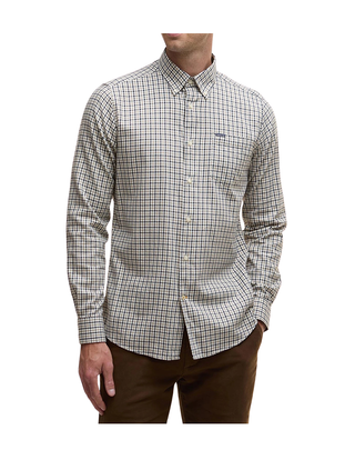 CAMICIA UOMO TAILORED FIT " PADSHAW " -  WASHED STONE MSH5027 ST17 BARBOUR 