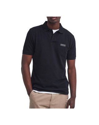 POLO UOMO " ESSENTIAL " - BLACK MML1318 BK71 BARBOUR INTERNATIONAL 